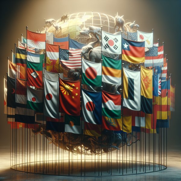 Whispers of the Cloth: Enigmatic Asian Flags